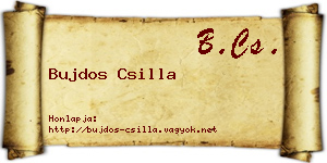 Bujdos Csilla névjegykártya